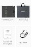 100W solar panel kits